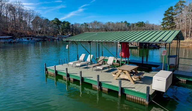 Insta-Worthy Lakefront Home w/Dock + Fire Pit & Game Room