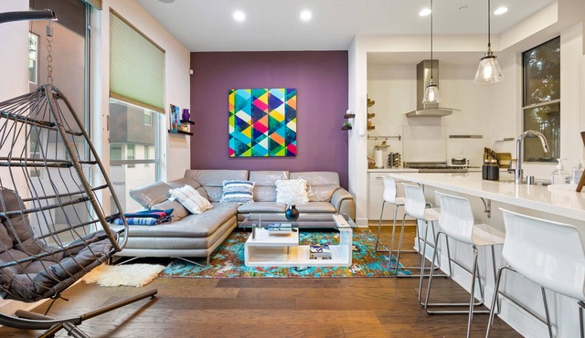 ★Insta-Worthy Sunset View ★Private Rooftop ★Garage ★Silver Lake ★Dodgers Stadium