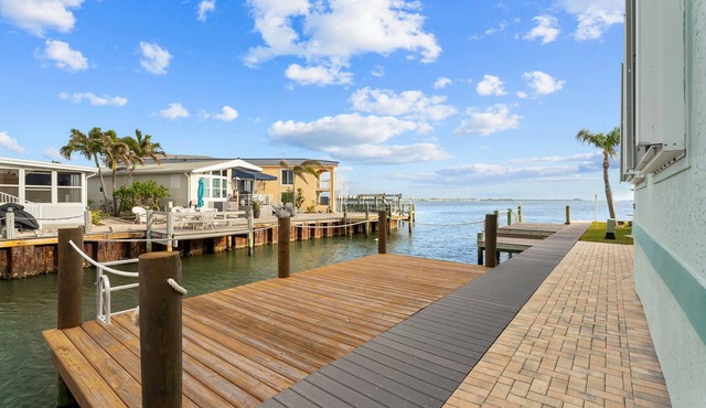 Intracoastal Canal Front paradise in this amazing 2 bed 2 bath Beach house