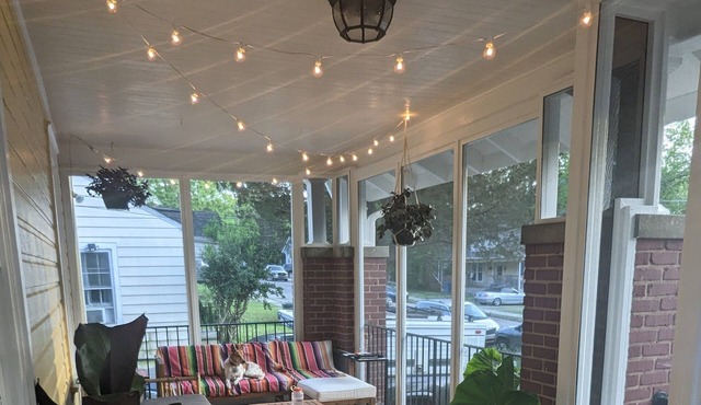 Inviting 2BR Sanctuary - Cozy Light Filled Bungalow with Two Screened Porches