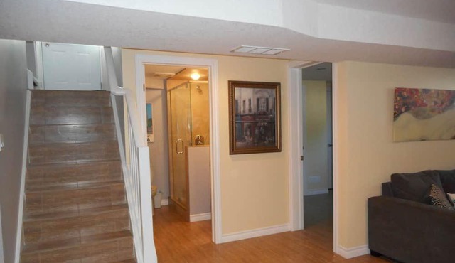Inviting apartment with private entrance & parking