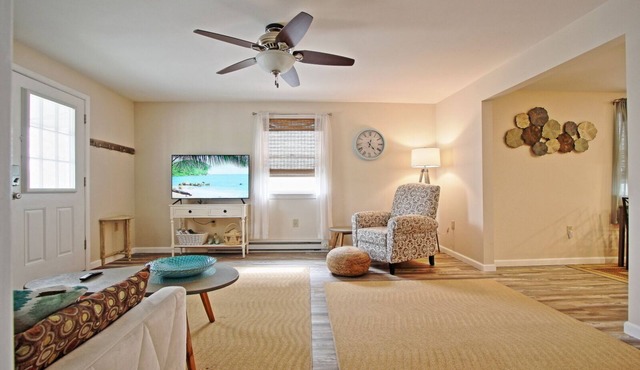 Inviting comfort with natural light all day brings the beach feel inland!