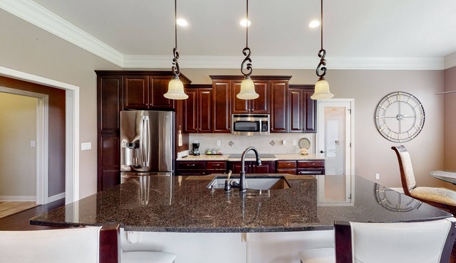 Inviting home with pool table, firepit, central AC, full kitchen, & W/D