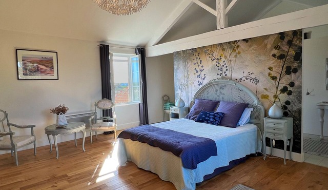 IR, Guest apartment 2 people in old mill, pool, near Royan