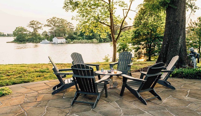 Irvington Waterfront: Pool, Dock & Sunset Views