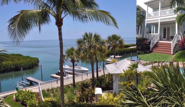 Islamorada Oceanfront Home with Ocean View, Dock, Comm Pool & Beach, plus Den
