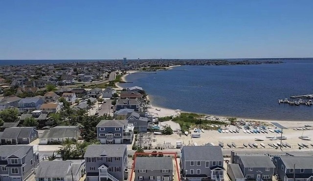 Island beach barrier island house