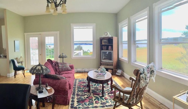 Island Retreat in Elegantly Restored Schoolhoue with Panoramic Ocean Views