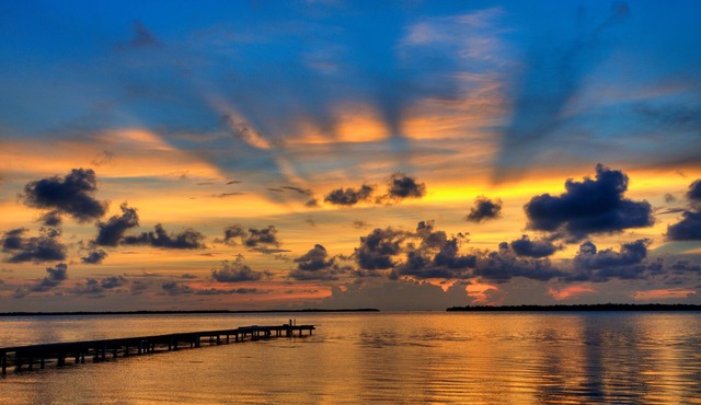 Island Sunrise Resort- 3 acre estate with open water sunrises.