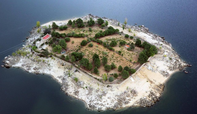 Island with Castle an hour from Madrid