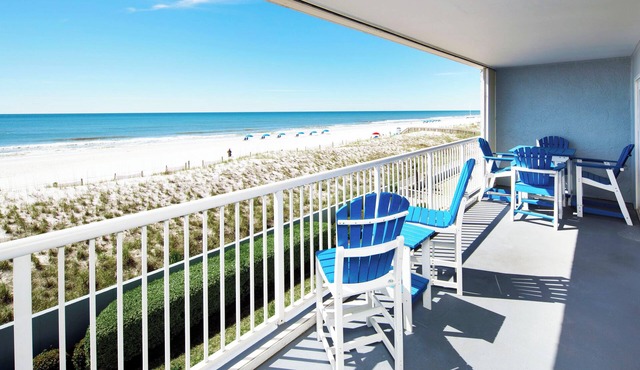 Islander Beach 3001 Direct Ocean View from Private Balcony, Large Pool, Free Beach Service