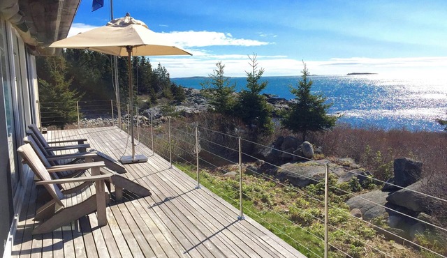 Isle au Haut. Rare find. Modern Home with Atlantic Ocean View. 3 bedrooms.