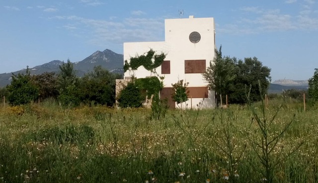 Isolated house in the middle of nature.