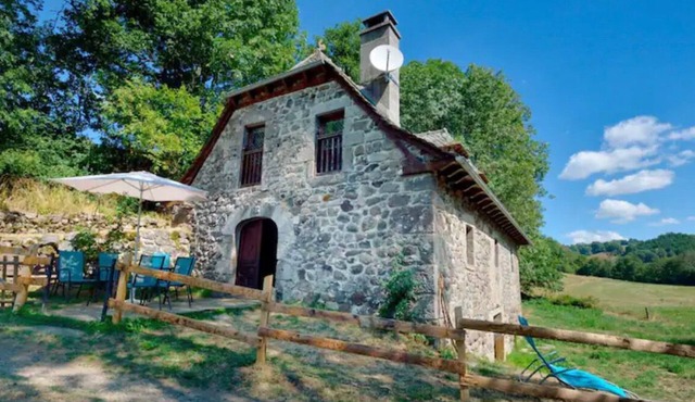 Isolated mill on river bank