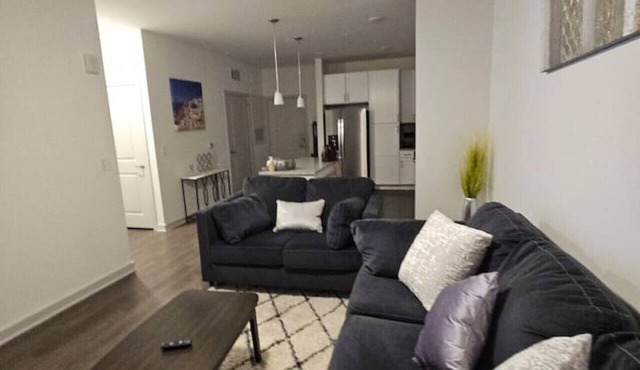 It's a cozy condo in the city!