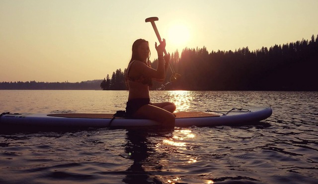 It's the sunsets and the view that count, right? Deer Lake