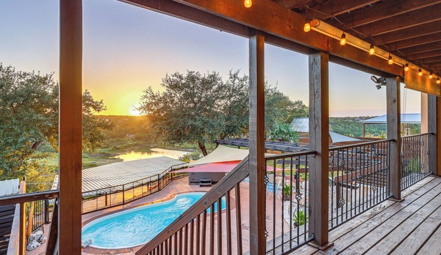 Italian-Styled Home w/Lake Views & Private Pool