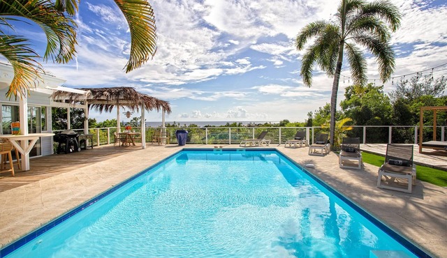 Jacaranda (2 bedrooms) - Ocean view villa with pool, Terres Basses, St. Martin