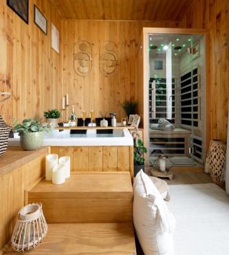 Jacuzzi Sauna privatif - La Cabanette Spa