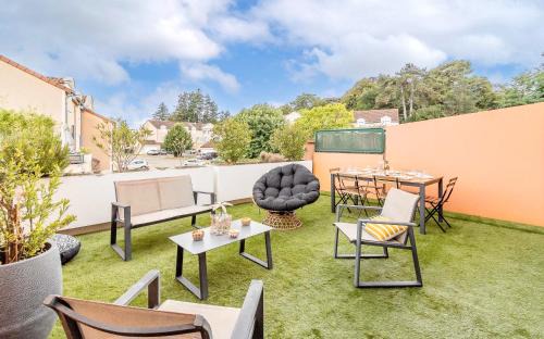 Jardin suspendu - 3 chambres - 2 salles de bain - Parking dans résidence privée