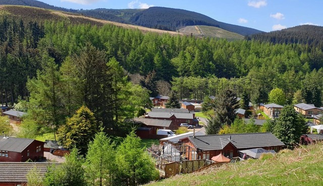 Jasper Lodge at Glendevon Country Park, nr Gleneagles, Perthshire.