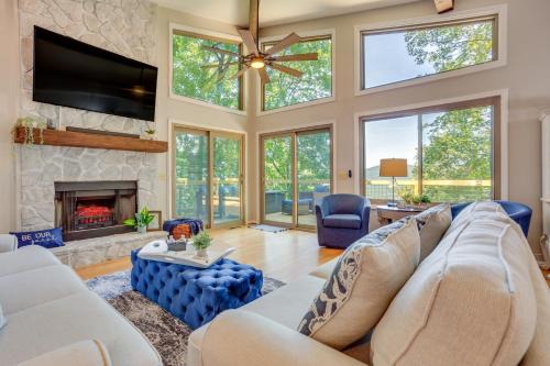 Jasper Vacation Rental with Decks, Fire Pit and Views!