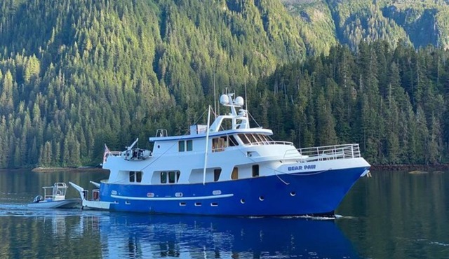Join Bear Paw, your 90' private charter yacht cruising the San Juan Islands, WA