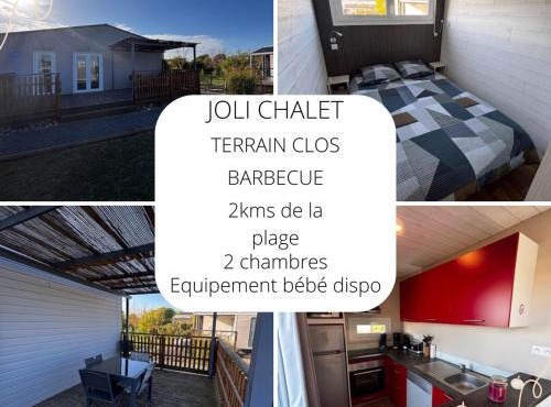 Joli chalet, jardin clos, terrasse, 2chambres