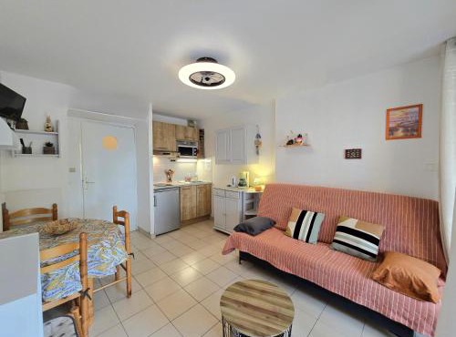joli studio cabine 4 personnes à 300 m de la plage