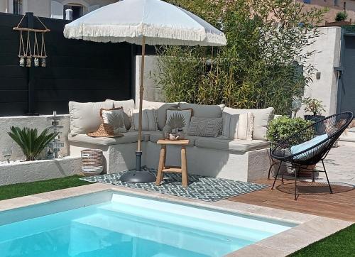 Jolie villa Lalou Côte d'Azur trois chambres