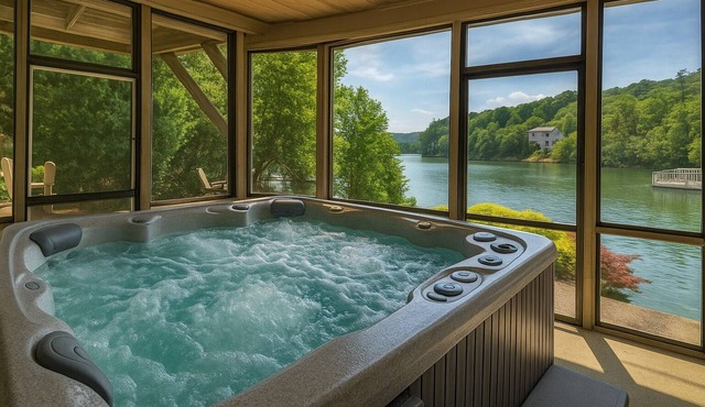 Jump Right In - Pet Friendly | Waterfront on Lake Blue Ridge | Private Dock | Hot Tub
