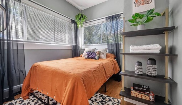 Jungle Themed Apt Close to Coffee Food and Shops!