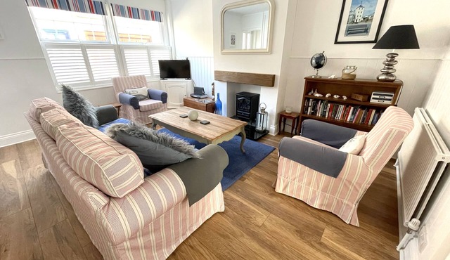 Just 50 meters from the pebble beach