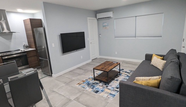 Just one minute drive to the beach.