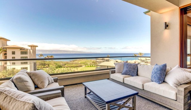 K B M Resorts: Molokai At Montage Kapalua Bay, Ocean View, 3 Bedrooms Penthouse, Steps to Beach and Kapalua Bay, Includes Rental Car!