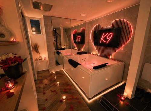 K9 Love Room - Jacuzzi Privatif & Miroir au plafond