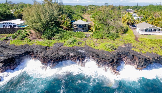 Kahikole: Oceanfront home with stunning, rugged ocean cliff views