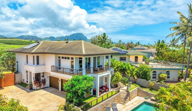 Kai Lani Ocean Villa Poipu 5Bd Pool&AC Sleeps 20+