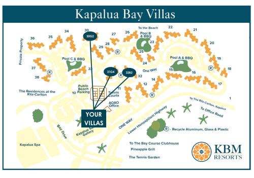 Kapalua Bay Villas 3 Free Rental Cars KBM Resorts Large Master Suite 3 Units 5 Bedrooms ML-2035