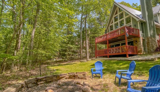 Kayaks Included Lakefront Home w Fire Pit Hot Tub Dock