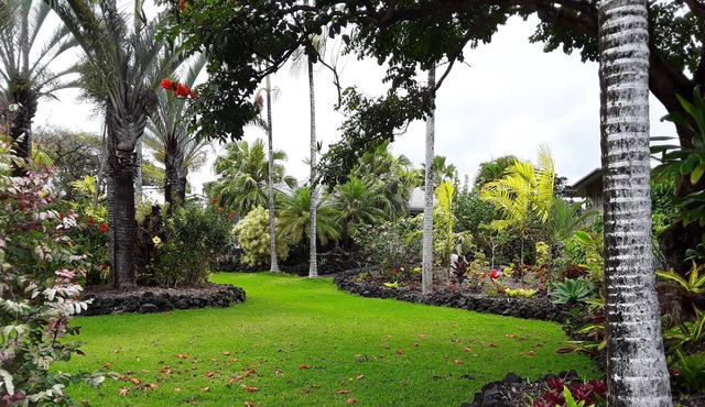 Kehena Beach area home with beautiful yard