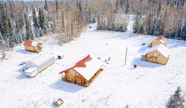 Kenai Peninsula Base Camp All Cabins on property