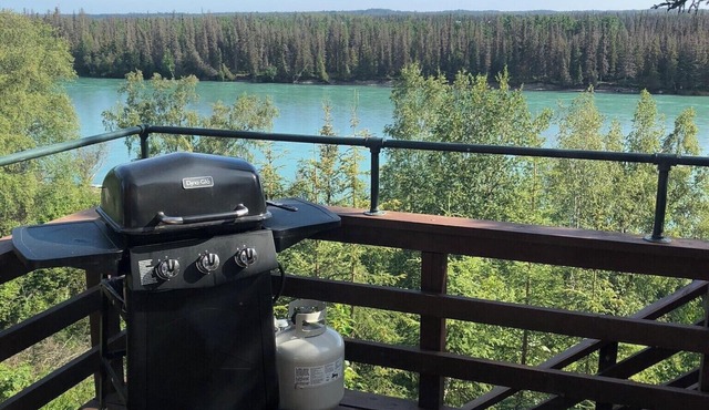Kenai Riverfront Vacation Cottage Fish from our bank Views Full kitchen Soldotna