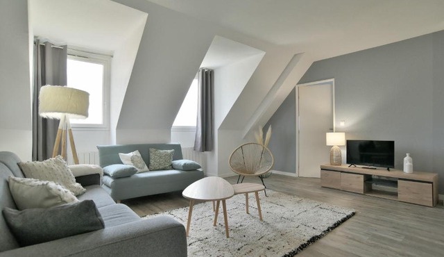 Kermael - Appt vue mer et piscine partagée