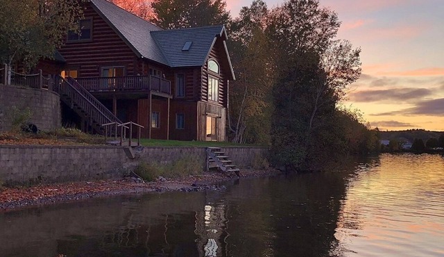 Keweenaw's Houghton Haven waterfront home. Secluded & private, yet close to town