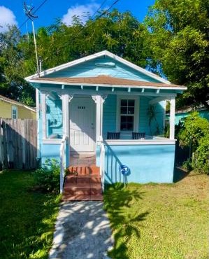 Key West Style Historic Home in Coconut Grove Florida, The Blue House