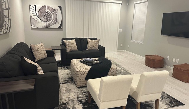 Kick back and relax in this calm, stylish space we called The Lion’s Zen!