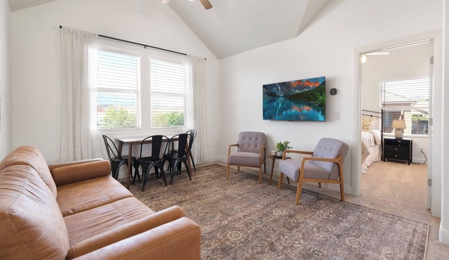 Kick back in this comfortable 2-bedroom casita with two king beds, full kitchen, TV, & Laundry unit