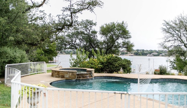 Kick off Summer at this private home & pool ON Lake Granbury!
