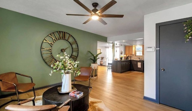 King Estate with attached Mid-Century Apartment & Gym.